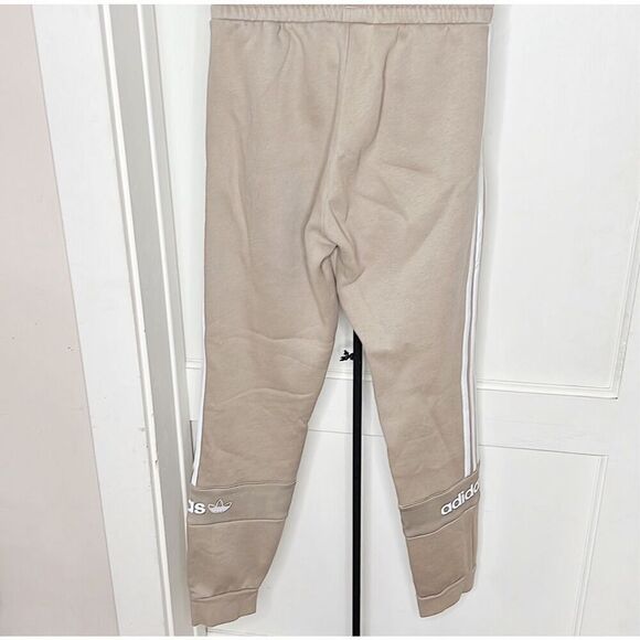 Adidas Jogger Track Sweatpants Size Small Tan - Picture 5 of 5